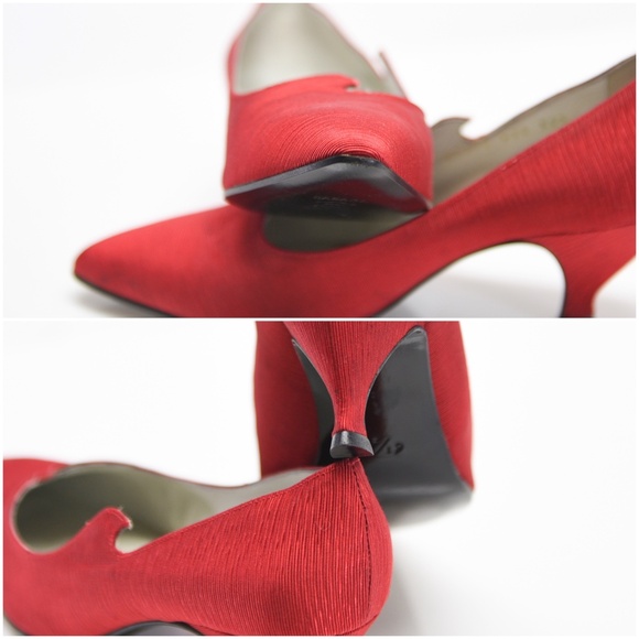 CASADEI Satin Twill Pumps Made in Italy US 6.5 - Picture 14 of 14